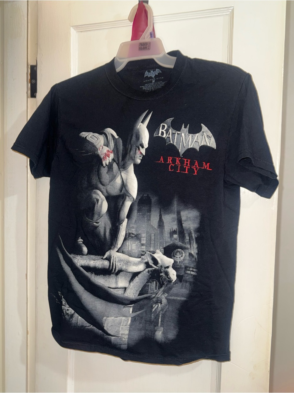 Batman Arkham City Graphic Tee - Black with Red Accent